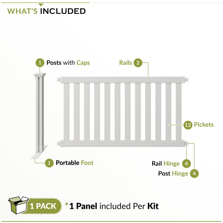Davidson Hinged Portable Fence Kit (38